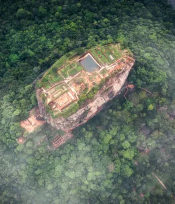 top-down-view-of-the-sigiriya-lions-rock-sri-lanka